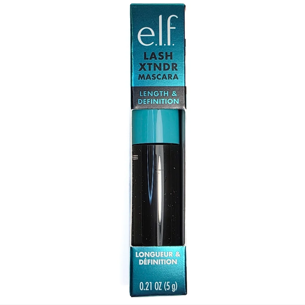 Elf Lash Xtndr Mascara In Pitch Black Length & Defining Eye Makeup Travel Size